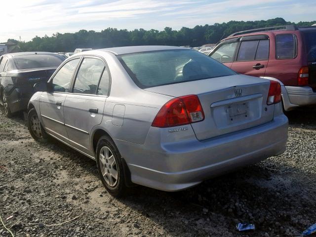 2HGES16354H540762 - 2004 HONDA CIVIC DX V SILVER photo 3