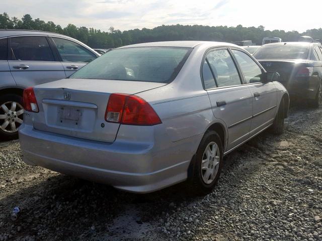 2HGES16354H540762 - 2004 HONDA CIVIC DX V SILVER photo 4