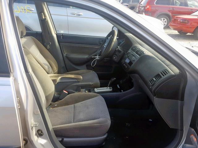 2HGES16354H540762 - 2004 HONDA CIVIC DX V SILVER photo 5