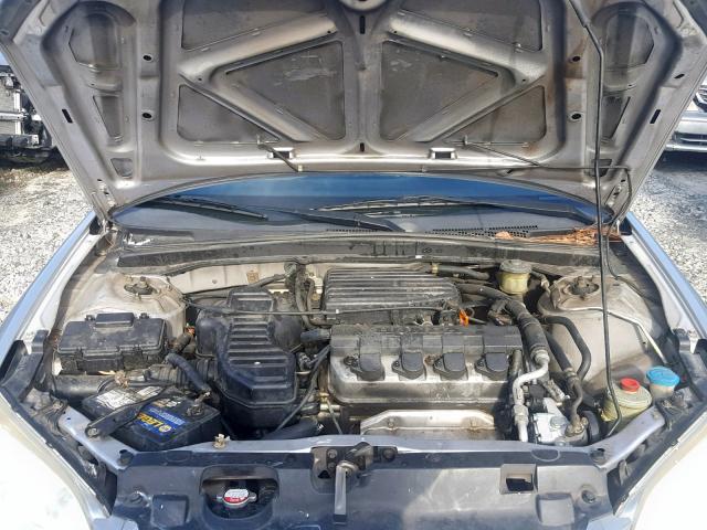 2HGES16354H540762 - 2004 HONDA CIVIC DX V SILVER photo 7