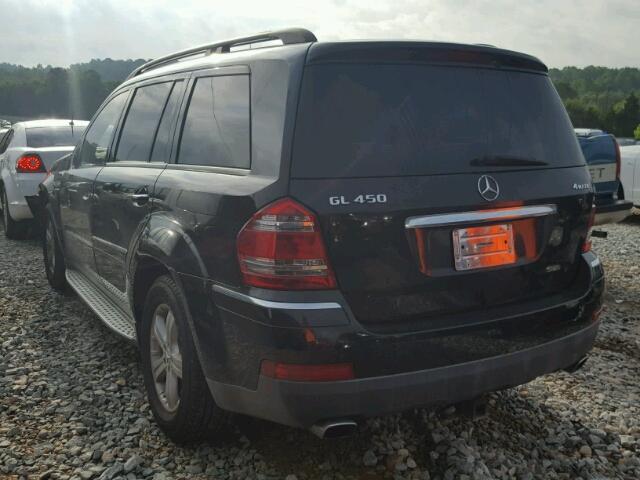 4JGBF71E07A146439 - 2007 MERCEDES-BENZ GL 450 4MA BLACK photo 3