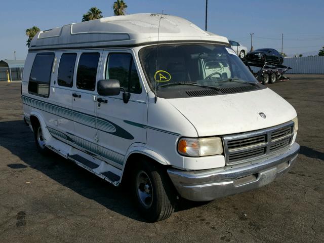 2B6HB21Y6TK138744 - 1996 DODGE RAM VAN B2 WHITE photo 1