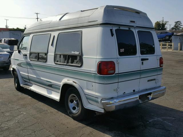 2B6HB21Y6TK138744 - 1996 DODGE RAM VAN B2 WHITE photo 3