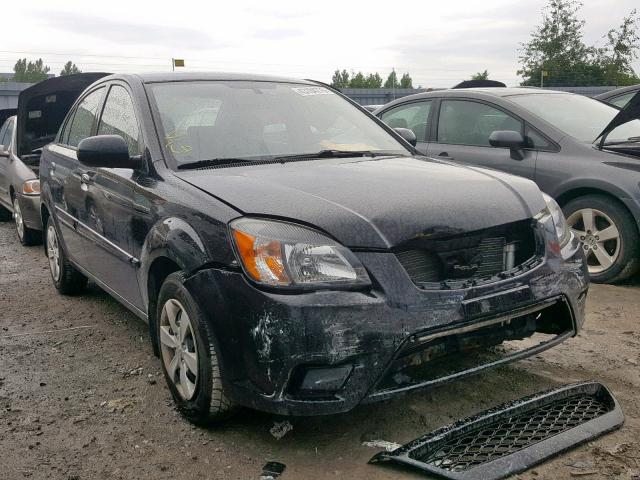 KNADH4B35A6693099 - 2010 KIA RIO LX BLACK photo 1