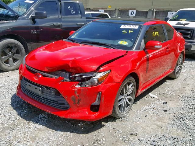 JTKJF5C7XF3092680 - 2015 TOYOTA SCION TC წითელი ფოტო 2