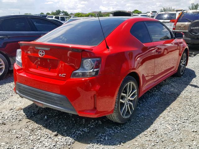 JTKJF5C7XF3092680 - 2015 TOYOTA SCION TC წითელი ფოტო 4