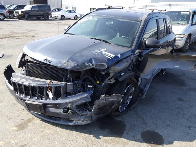 1C4NJCBA1ED764319 - 2014 JEEP COMPASS SP 灰色 照片 2