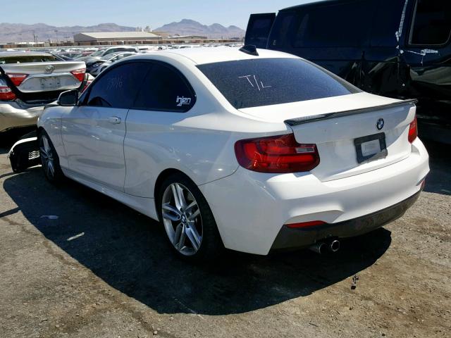 WBA1F5C59EVV99673 - 2014 BMW 228 I WHITE photo 3