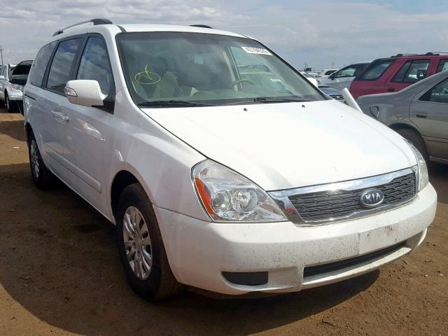 KNDMG4C76B6407592 - 2011 KIA SEDONA LX WHITE photo 1