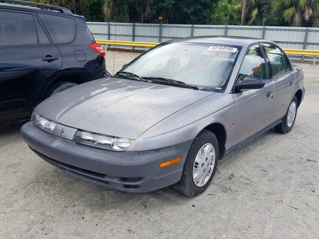 1G8ZH528XTZ249822 - 1996 SATURN SL1 GRAY photo 2