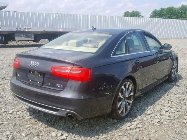 WAUHGAFC6CN167408 - 2012 AUDI A6 PRESTIG BLACK photo 4