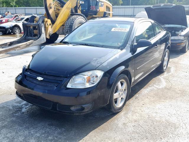 1G1AL18F987164210 - 2008 CHEVROLET COBALT LT BLACK photo 2