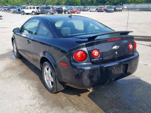 1G1AL18F987164210 - 2008 CHEVROLET COBALT LT BLACK photo 3