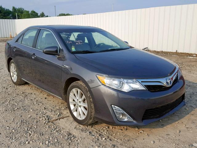 4T1BD1FK6CU058862 - 2012 TOYOTA CAMRY HYBR CHARCOAL photo 1