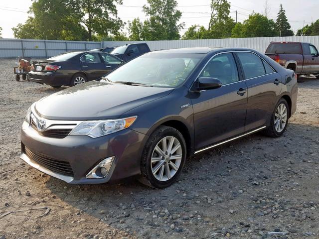 4T1BD1FK6CU058862 - 2012 TOYOTA CAMRY HYBR CHARCOAL photo 2