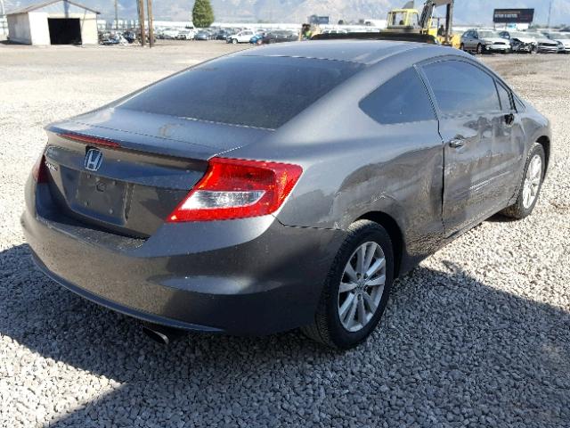 2HGFG3B89CH500508 - 2012 HONDA CIVIC EX GRAY photo 4