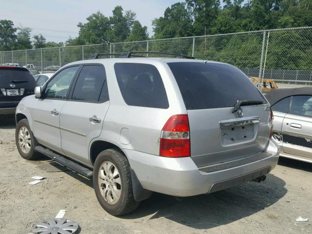 2HNYD18913H509489 - 2003 ACURA MDX TOURIN SILVER photo 3