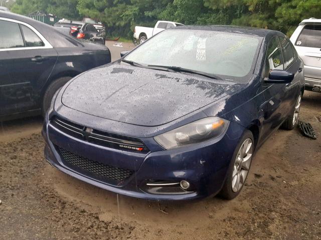 1C3CDFBA3DD322936 - 2013 DODGE DART SXT BLUE photo 2