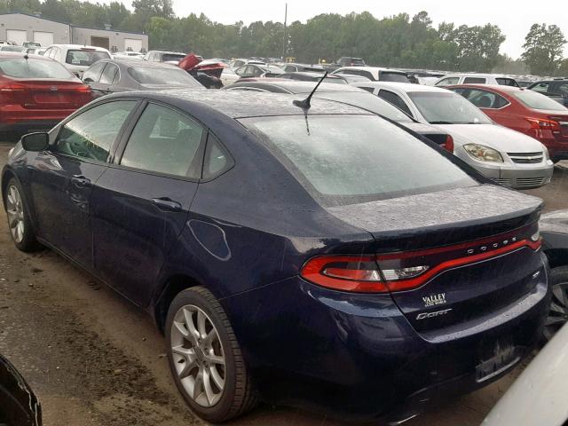 1C3CDFBA3DD322936 - 2013 DODGE DART SXT BLUE photo 3