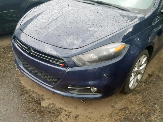 1C3CDFBA3DD322936 - 2013 DODGE DART SXT BLUE photo 9