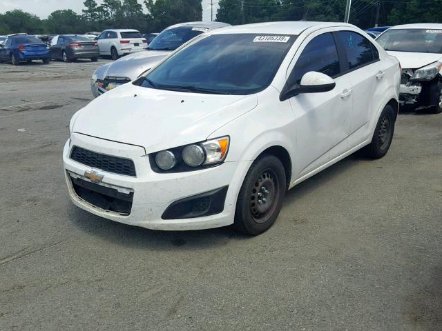 1G1JA5SH9E4233238 - 2014 CHEVROLET SONIC LS WHITE photo 2