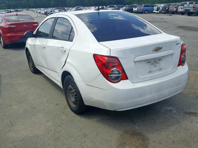 1G1JA5SH9E4233238 - 2014 CHEVROLET SONIC LS WHITE photo 3