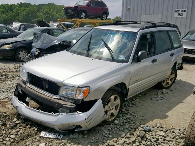 JF1SF65692H743872 - 2002 SUBARU FORESTER S GRAY photo 2