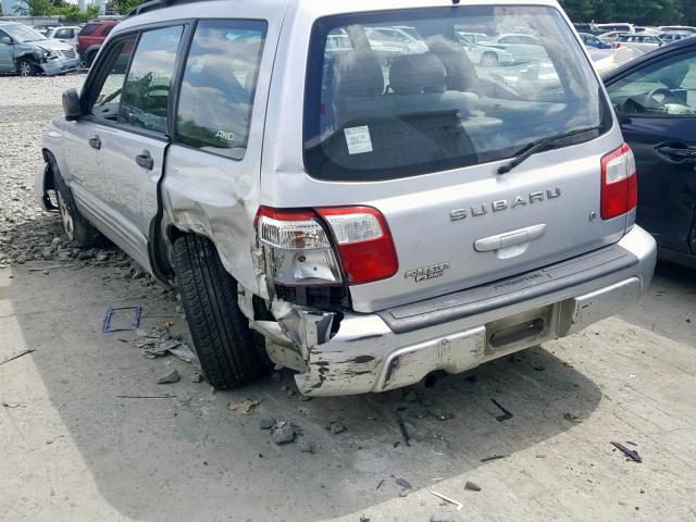 JF1SF65692H743872 - 2002 SUBARU FORESTER S GRAY photo 9