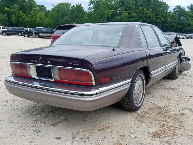 1G4CU521XTH617332 - 1996 BUICK PARK AVENU BURGUNDY photo 4