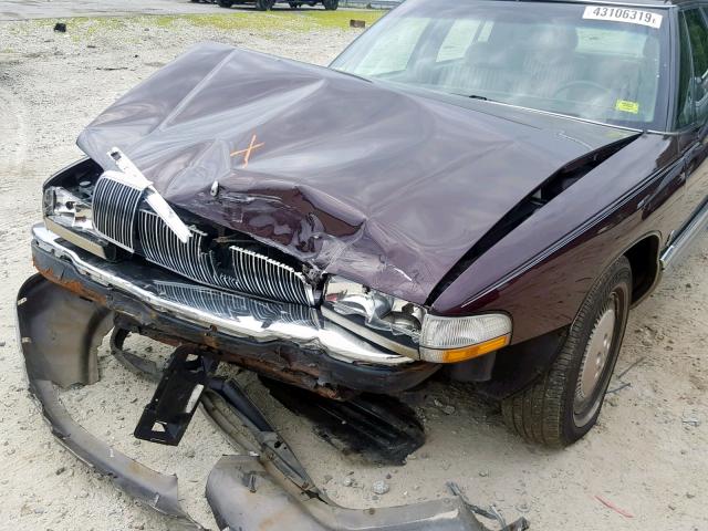 1G4CU521XTH617332 - 1996 BUICK PARK AVENU BURGUNDY photo 9