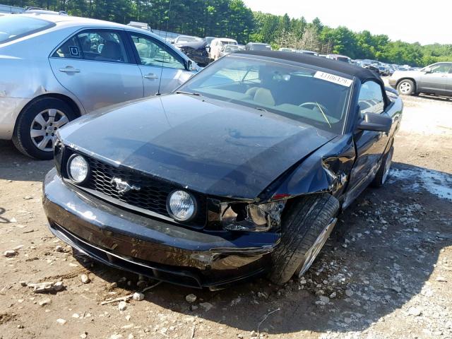 1ZVHT85H095135449 - 2009 FORD MUSTANG GT BLACK photo 2