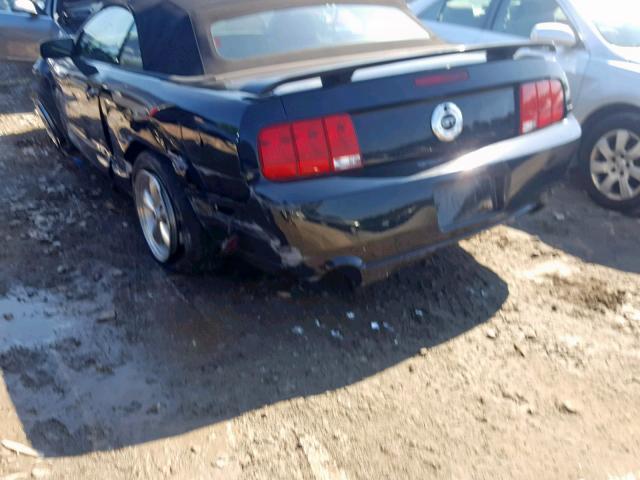 1ZVHT85H095135449 - 2009 FORD MUSTANG GT BLACK photo 3