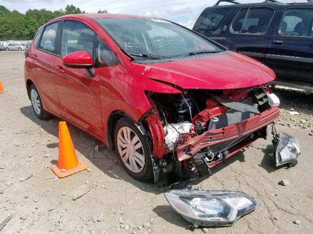 JHMGK5H59GS010349 - 2016 HONDA FIT LX RED photo 1