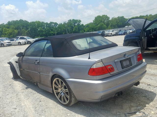 WBSBR93434PK05951 - 2004 BMW M3 GRAY photo 3