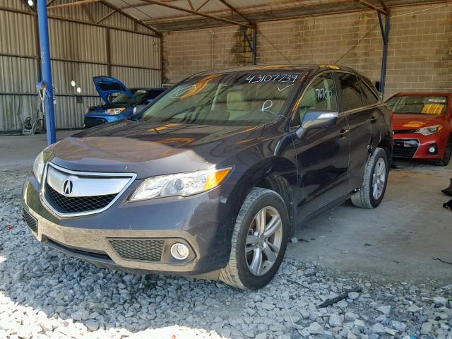 5J8TB3H50EL015842 - 2014 ACURA RDX TECHNO GRAY photo 2