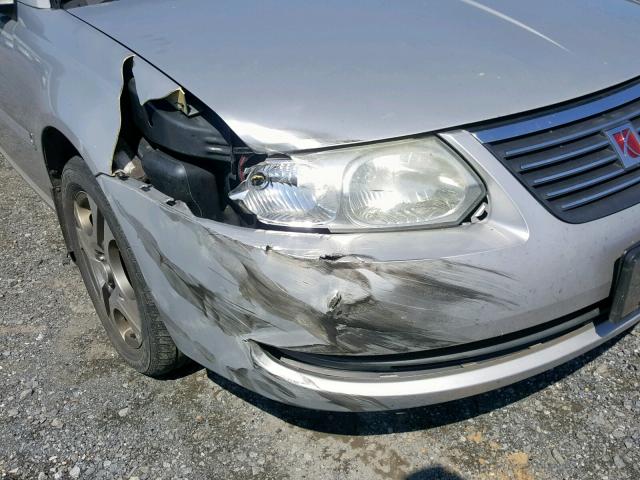 1G8AZ52F75Z166179 - 2005 SATURN ION LEVEL SILVER photo 9