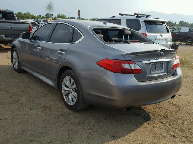 JN1AY1AR5BM570574 - 2011 INFINITI M56 X SILVER photo 3