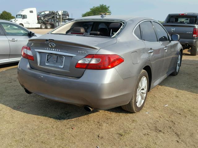 JN1AY1AR5BM570574 - 2011 INFINITI M56 X SILVER photo 4