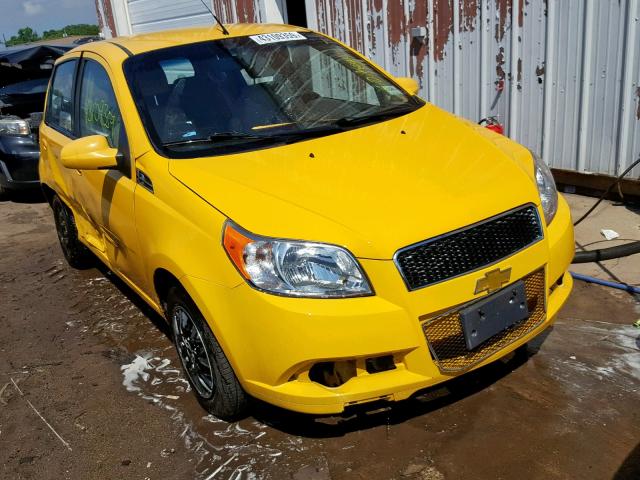 KL1TD6DE4BB133594 - 2011 CHEVROLET AVEO LS YELLOW photo 1