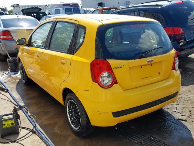 KL1TD6DE4BB133594 - 2011 CHEVROLET AVEO LS YELLOW photo 3