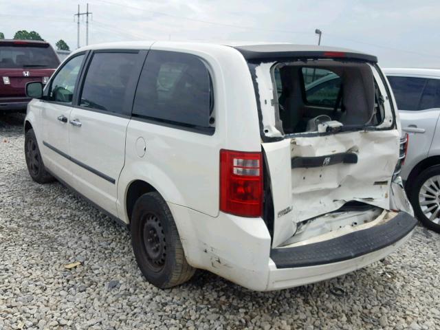 2D8HN44H58R680346 - 2008 DODGE GRAND CARA WHITE photo 3