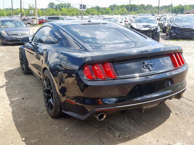 1FA6P8CF1G5218052 - 2016 FORD MUSTANG GT BLACK photo 3