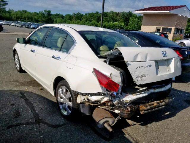 1HGCP368X9A025004 - 2009 HONDA ACCORD EXL WHITE photo 3