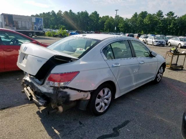 1HGCP368X9A025004 - 2009 HONDA ACCORD EXL WHITE photo 4