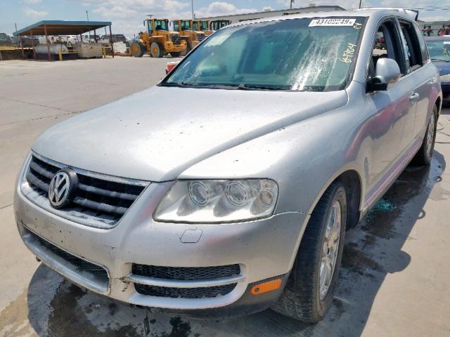 WVGEM77L44D052695 - 2004 VOLKSWAGEN TOUAREG 4. SILVER photo 2