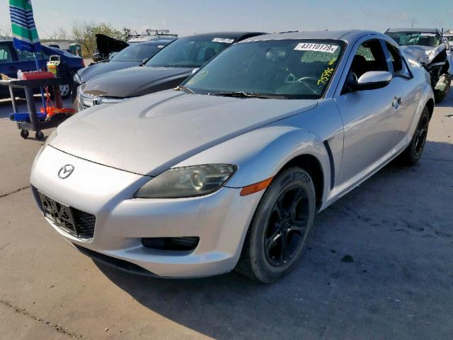 JM1FE17N950158055 - 2005 MAZDA RX8 SILVER photo 2