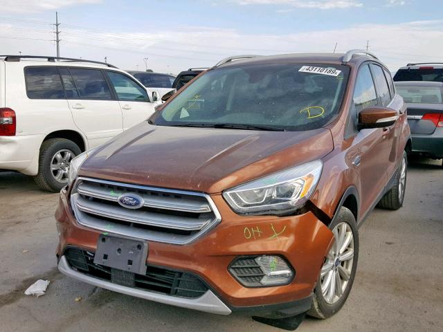 1FMCU9J97HUE08482 - 2017 FORD ESCAPE TIT ORANGE photo 2