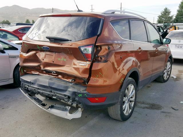 1FMCU9J97HUE08482 - 2017 FORD ESCAPE TIT ORANGE photo 4