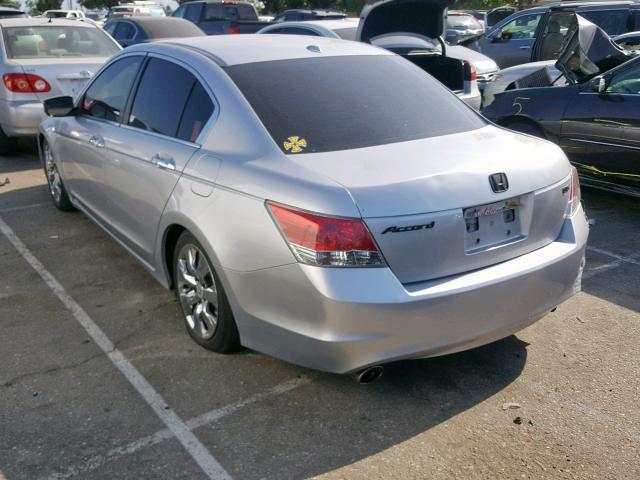 1HGCP36808A037791 - 2008 HONDA ACCORD EXL SILVER photo 3