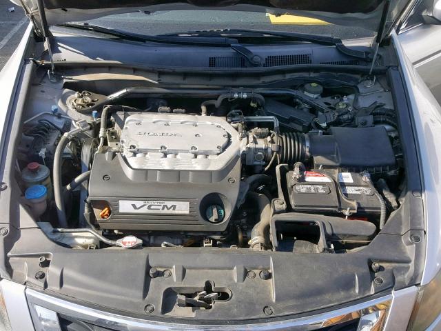 1HGCP36808A037791 - 2008 HONDA ACCORD EXL SILVER photo 7